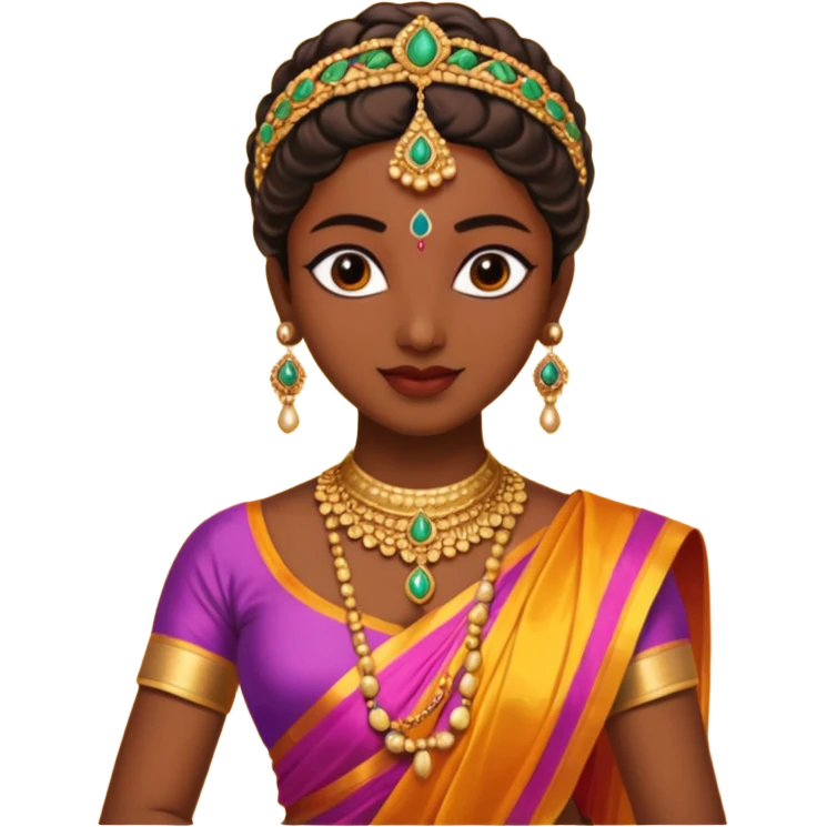 realistic bharathanatyam dancer emoji