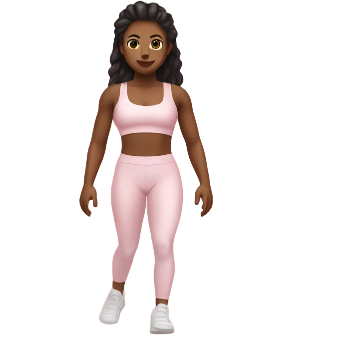 Babypink sport set for white women emoji