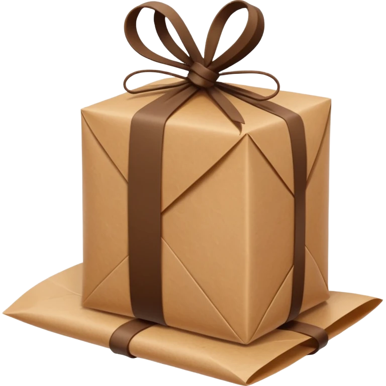 brown paper wrap usually found in indonesian stall.. tied with rubber band emoji