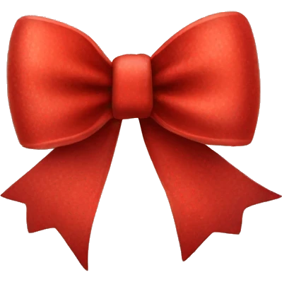 Red Christmas bow emoji