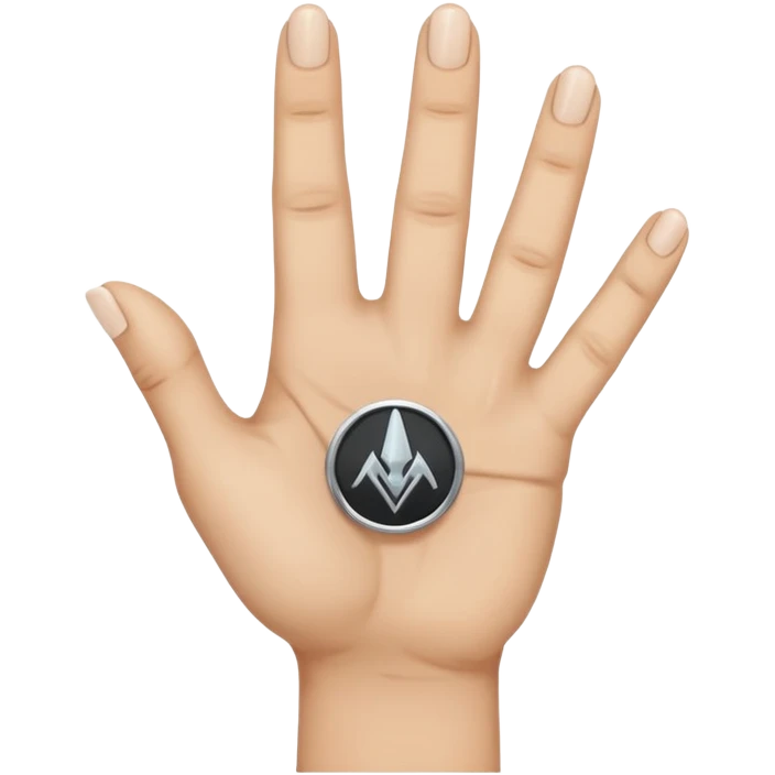 hand with rock symbol with the middle and index finger crossing over, middle behind index emoji