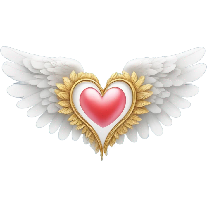  heart with angle wings emoji