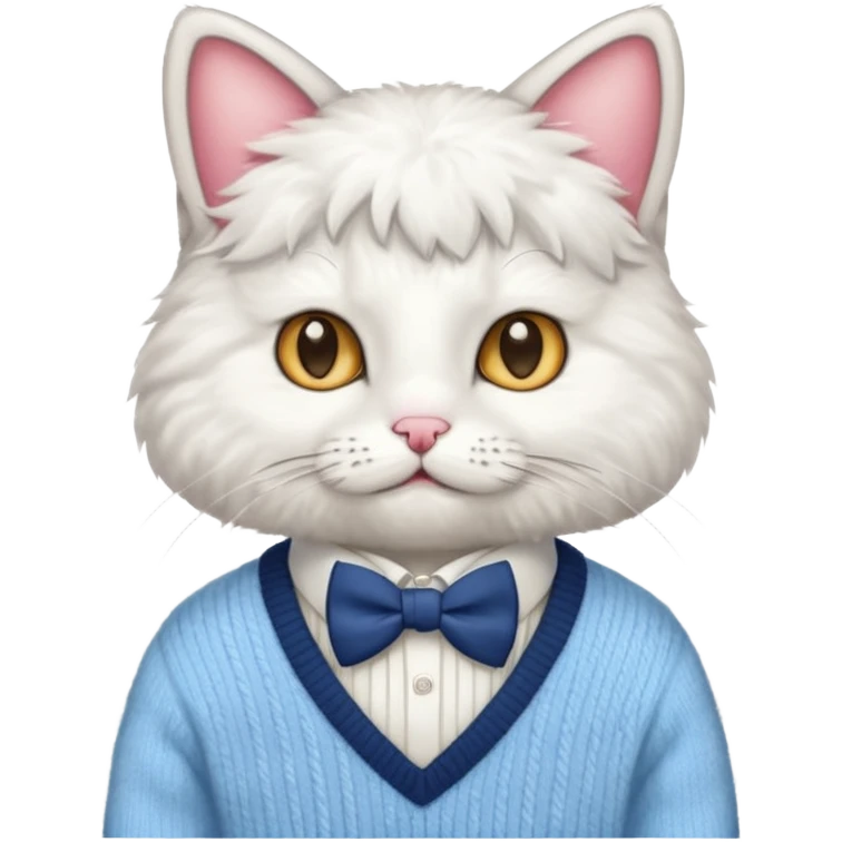 A preppy cat emoji
