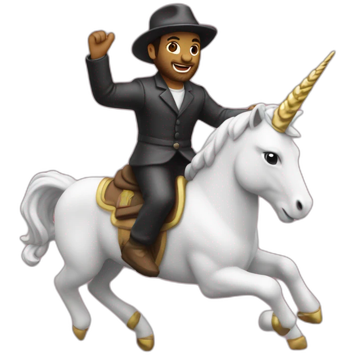 jew riding unicorn toy emoji