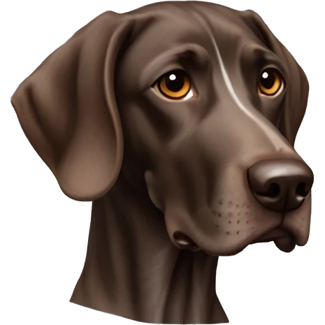 Brown roan German short haired pointer emoji