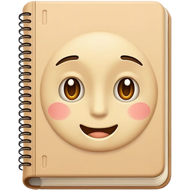 Beige workbook emoji