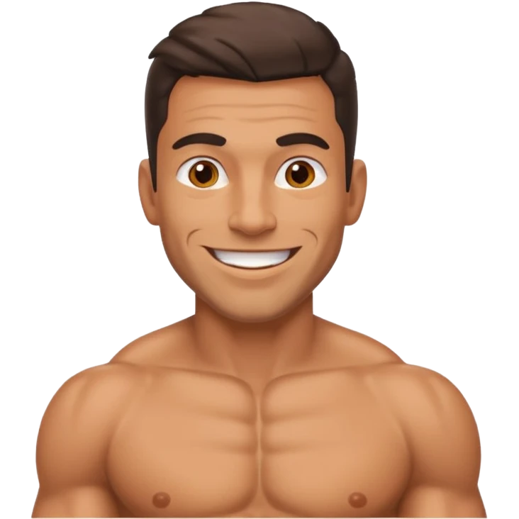 smug muscular shirtless colombian emoji