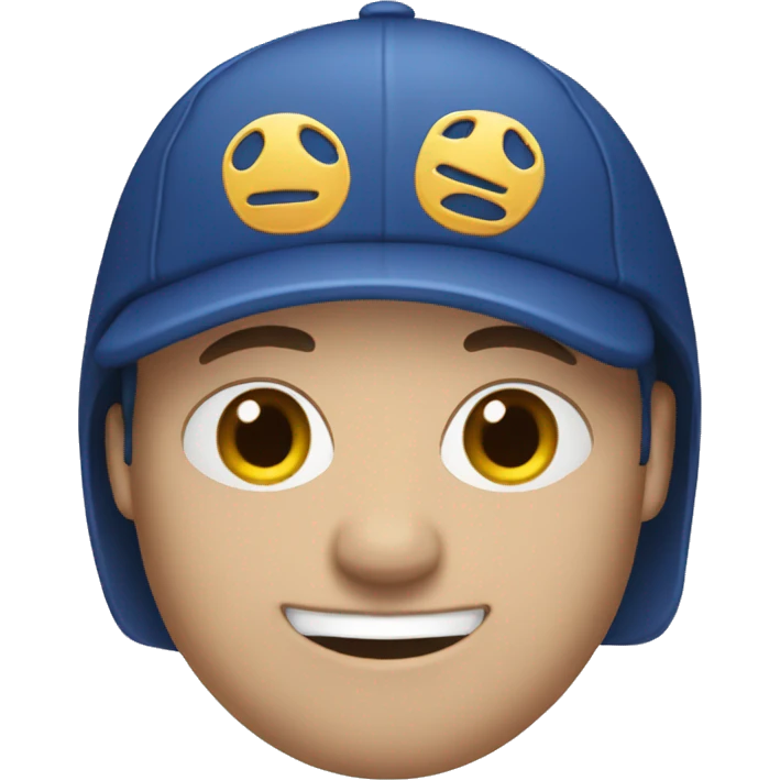 dark blue  wheel cap emoji