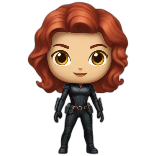 fullbody Black Widow marvel emoji