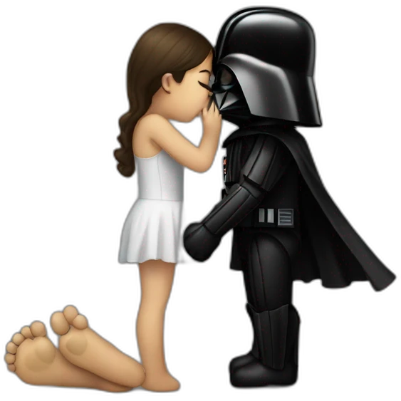 feet kissing dark vador emoji