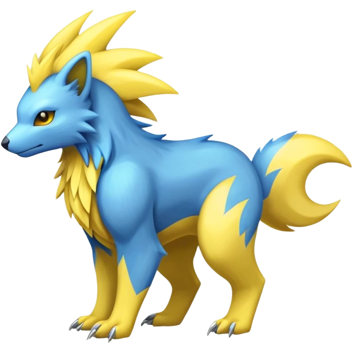 Manectric-Electrike-Fakémon-hybrid-creature (full body)  emoji