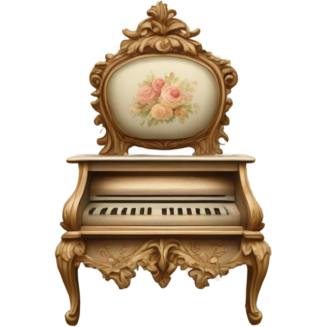 Vintage scenic rococo emoji