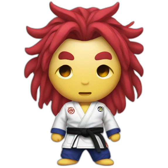 Oni wearing Jiu-Jitsu gi emoji