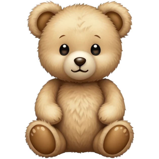 beige teddy bear emoji
