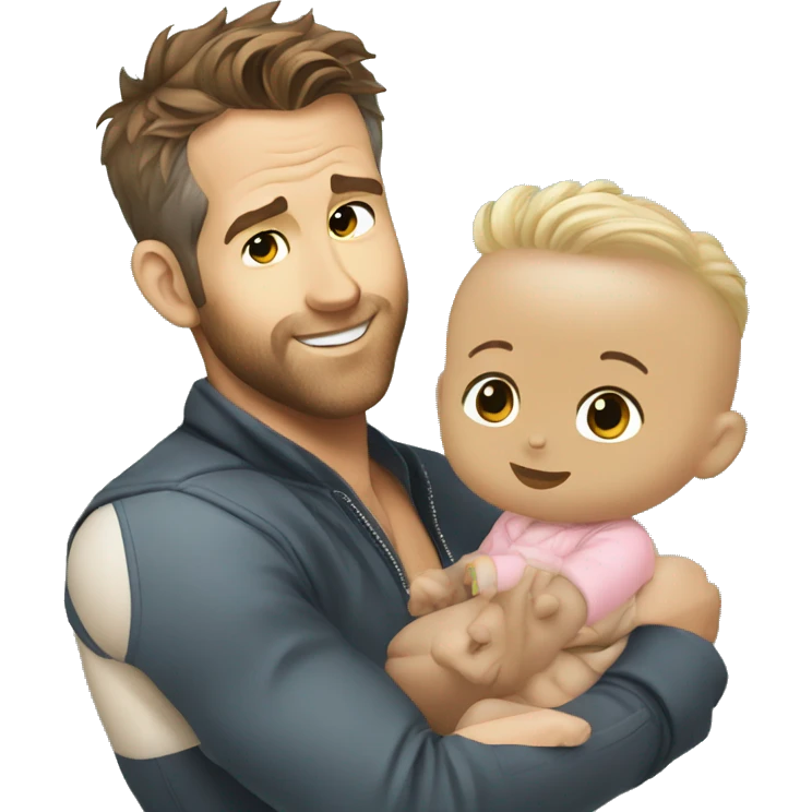 Ryan Reynolds and a baby emoji