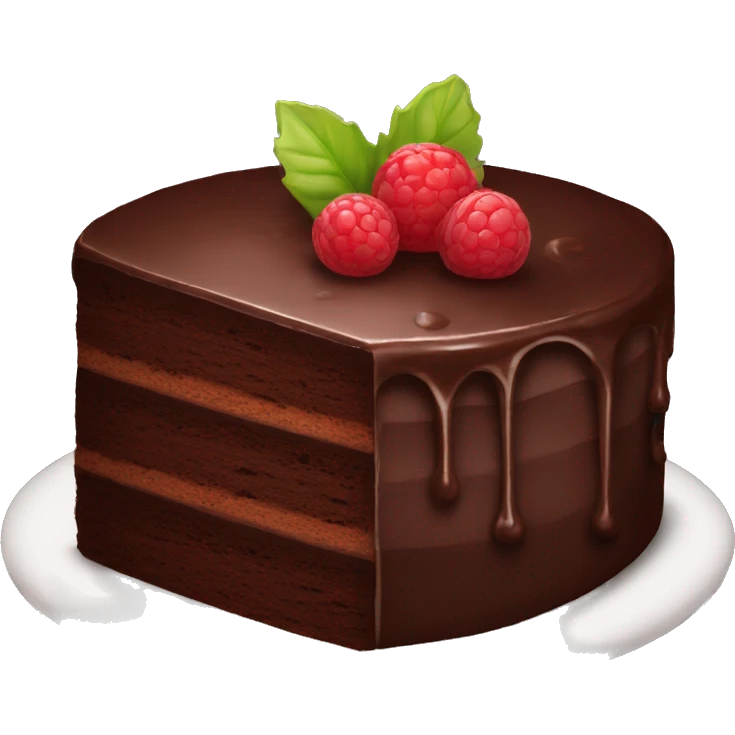 Chocolate cake emoji