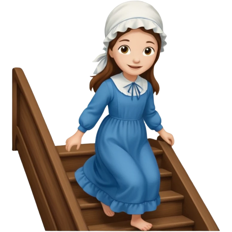 AMISH GIRL SLIDER DOWN STAIRS emoji