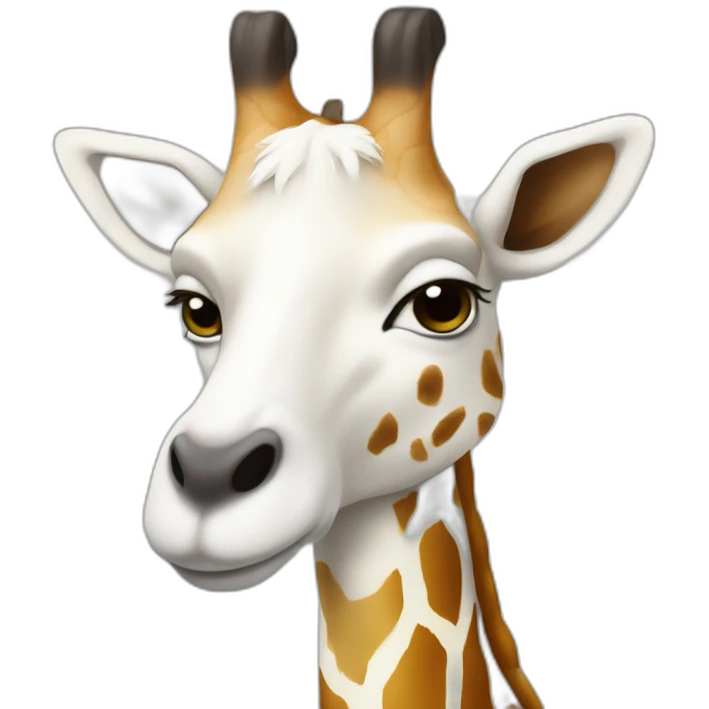 chévre sur une girafe emoji