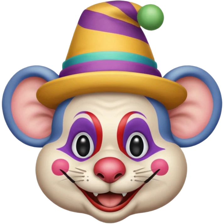 I want a rat that is also a clown  emoji