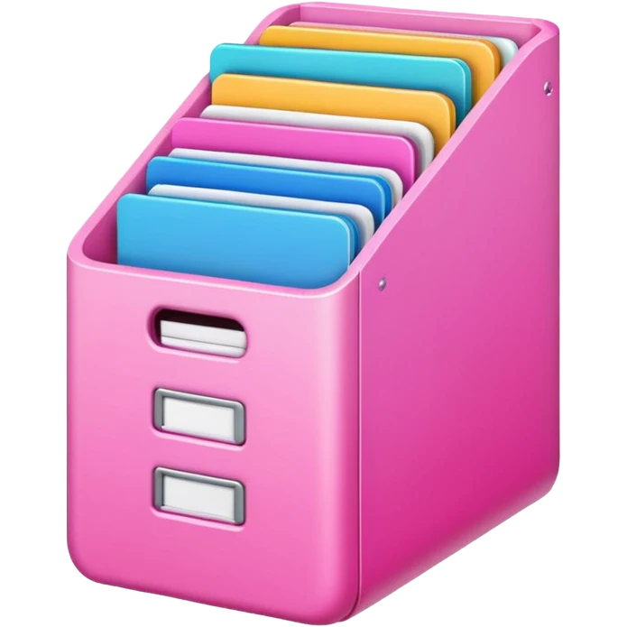 Pink file storage emoji