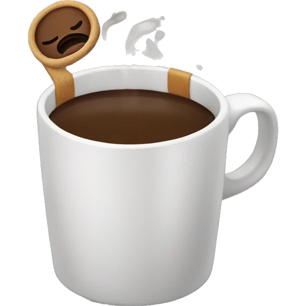 dunking coffee emoji