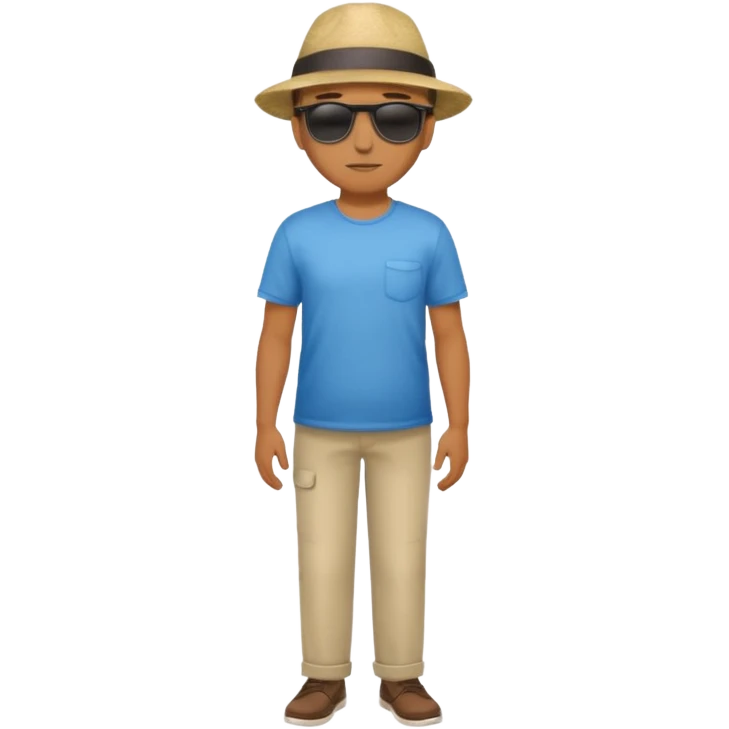 Naked guy witout any clothes and only shows his dick emoji