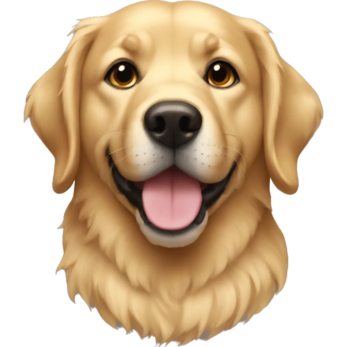 Perro golden emoji