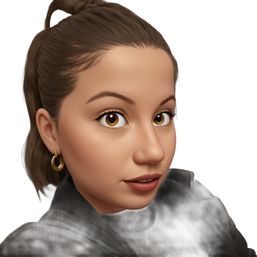 realistic portrait of a girl emoji