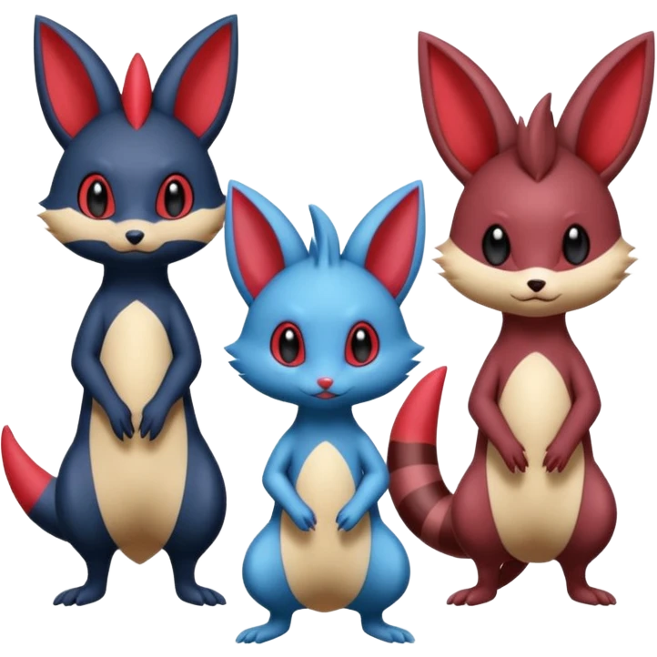 Sneasel-Weavile-Sentret-Furret-fusion emoji