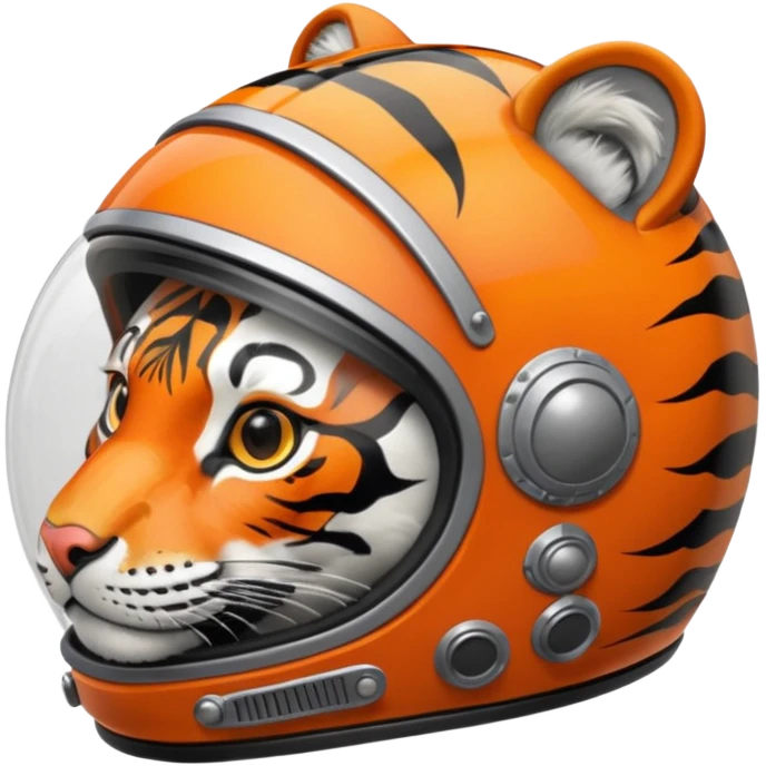 closed helmet astronaut riding tiger emoji