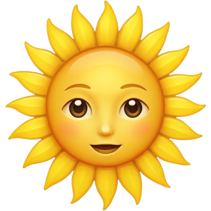 The sun is shining bright  emoji