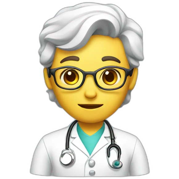 doctor assistant thinking emoji