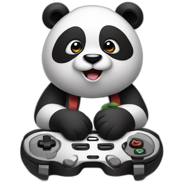 Panda gamer emoji