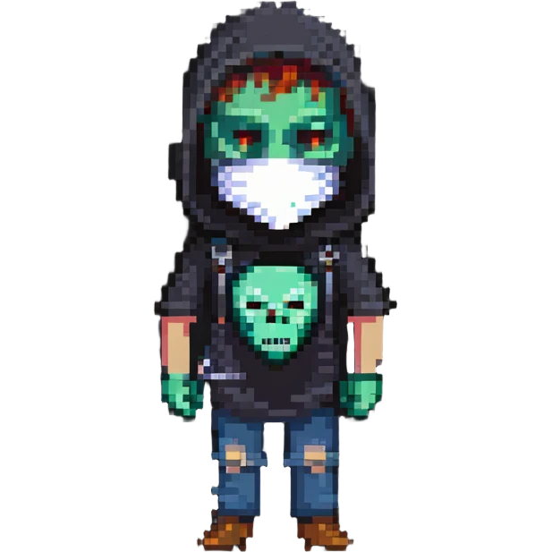 Alex the Terrible with mask emoji