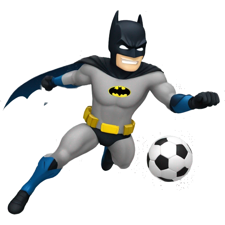 Batman jugando fútbol  emoji