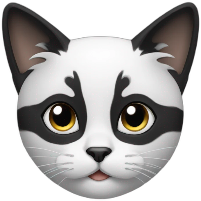 tender black-and-white-cat emoji