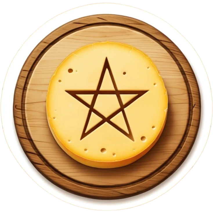 cheese witchcraft occult pentagram emoji