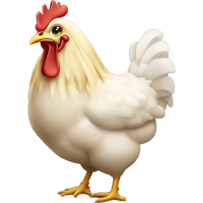 Un poulet avec ds dents  emoji