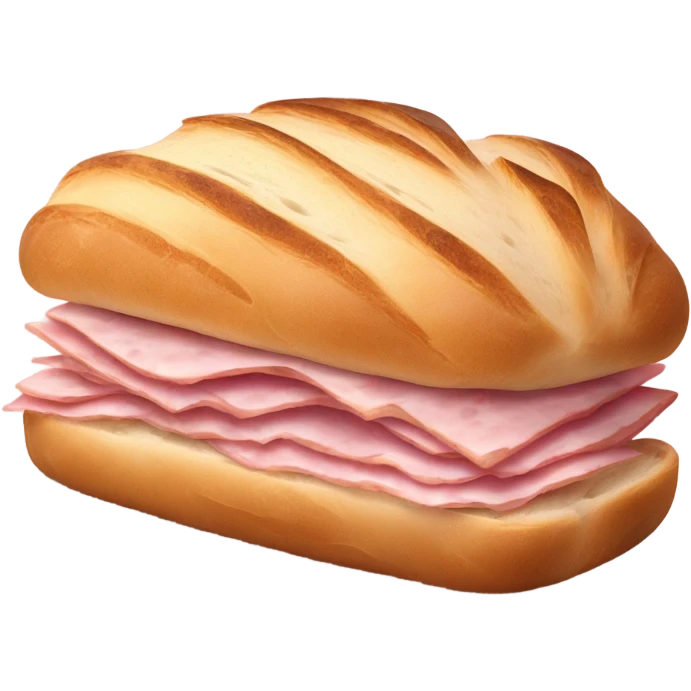 ciabatta with ham emoji