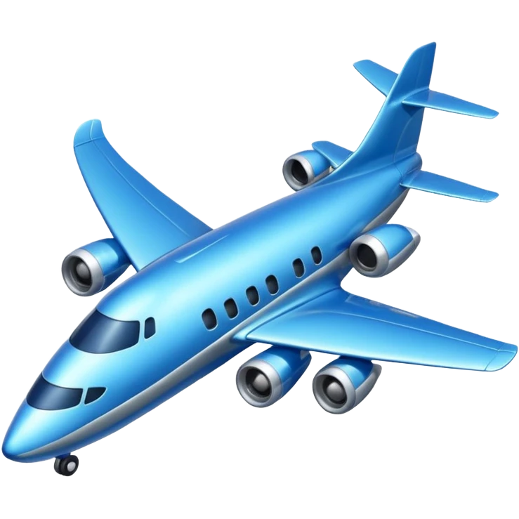plane blue emoji
