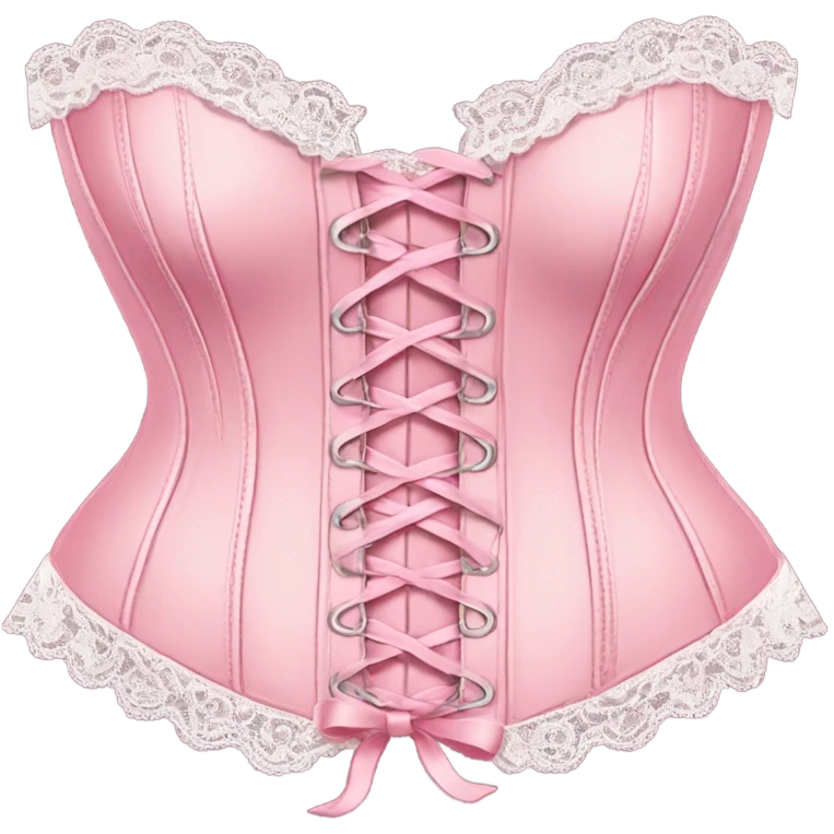 Pink cute corset emoji