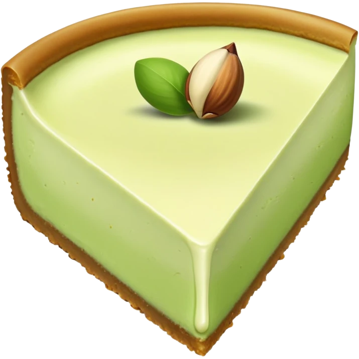 Pistachio cheesecake emoji