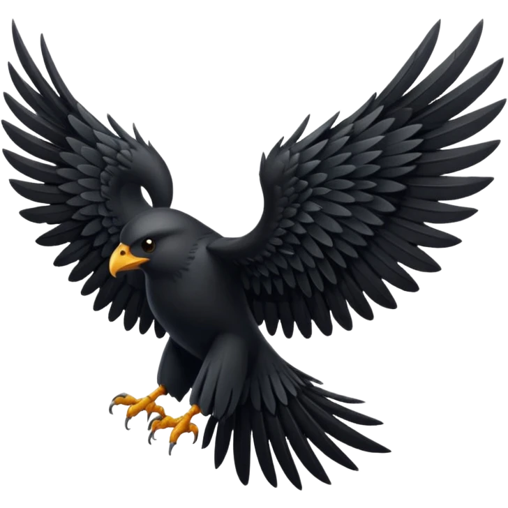 black wings emoji