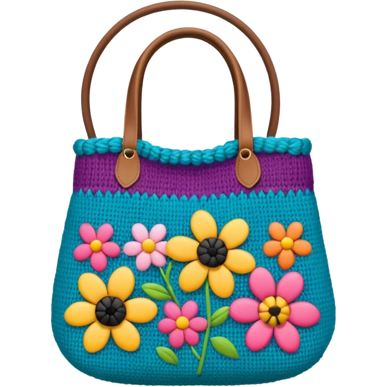 flower Knitted Bag emoji