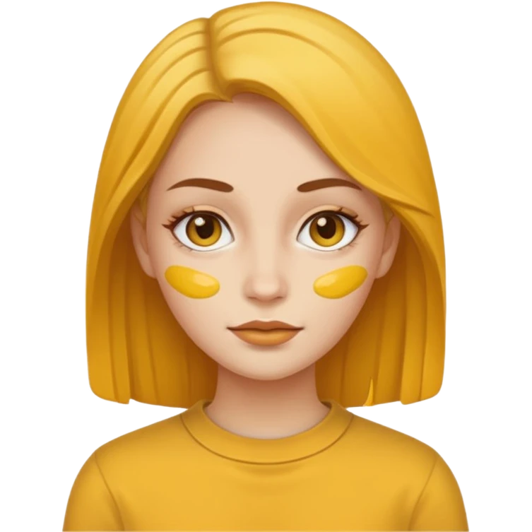 Female with mustard emoji