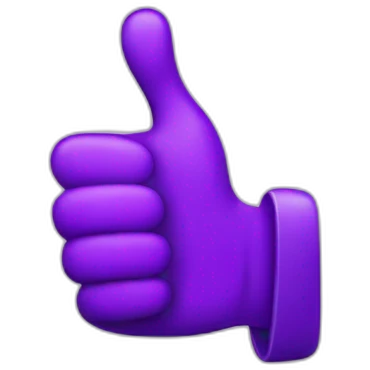 big purple thumb up emoji
