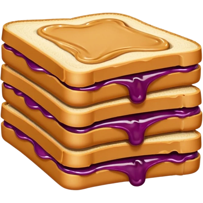 Peanut butter and jelly sandwich  emoji
