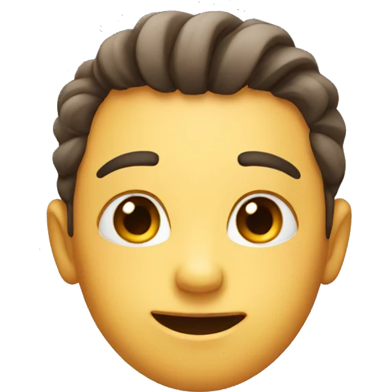 Cute face emoji