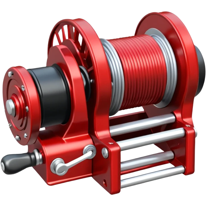 a black and silver Antal 48 2-Speed Self-Tailing Aluminium Winch emoji