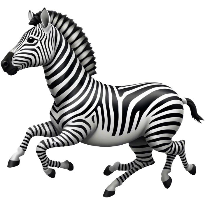 Zebra Galloping emoji